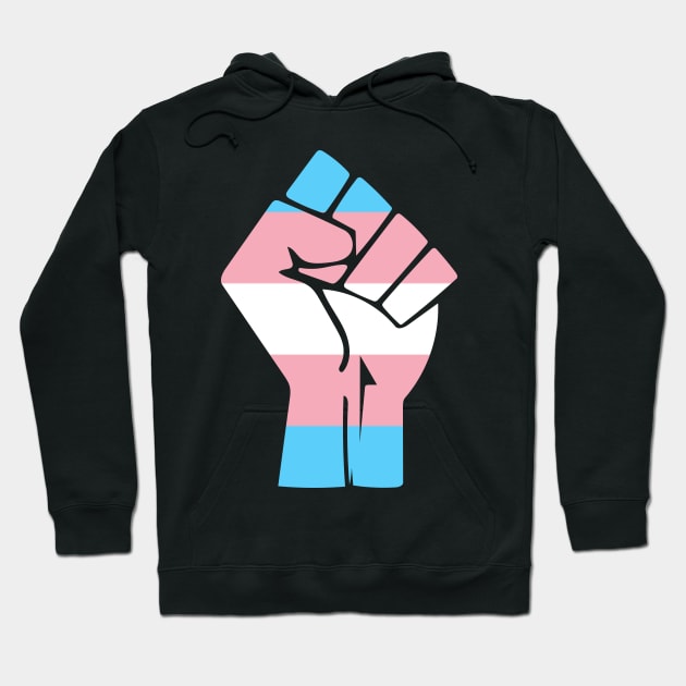 Black Lives Matter Fist LGBT Transgender Flag Hoodie by aaallsmiles